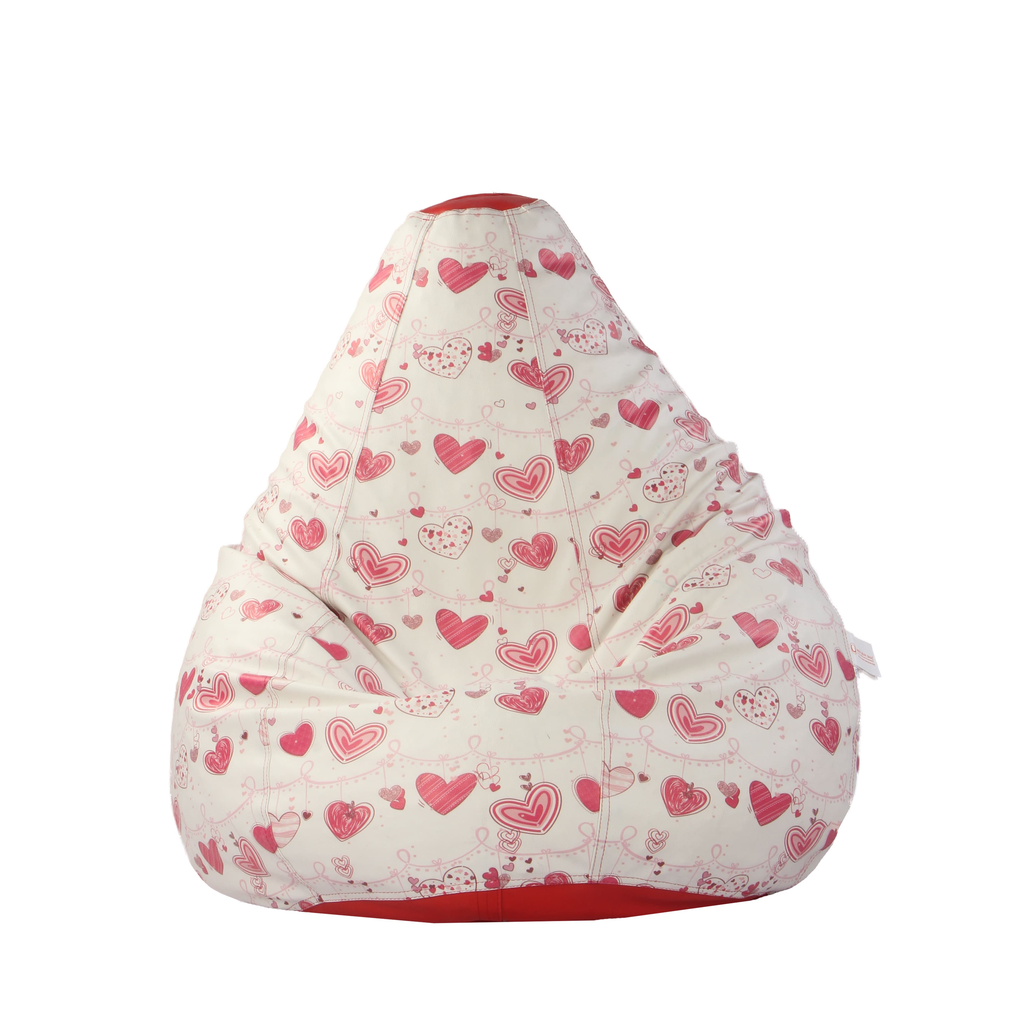 Orka Digital Printed Heart Theme XXXL Bean Bag Filled With Beans view 4